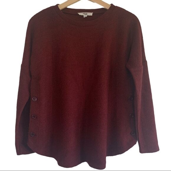 Jack BB Dakota Waffle Knit Side Button Sweater - Picture 1 of 6